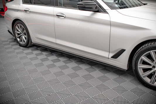 Seitenschweller Ansatz für BMW 5er G30 schwarz Hochglanz