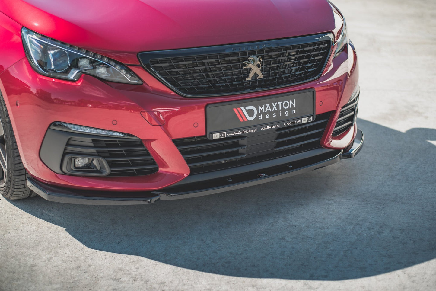 Front Ansatz V.2 für Peugeot 308 GT Mk2 Facelift Carbon Look