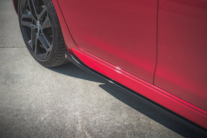 Seitenschweller Ansatz für Peugeot 308 GT Mk2 Facelift schwarz matt