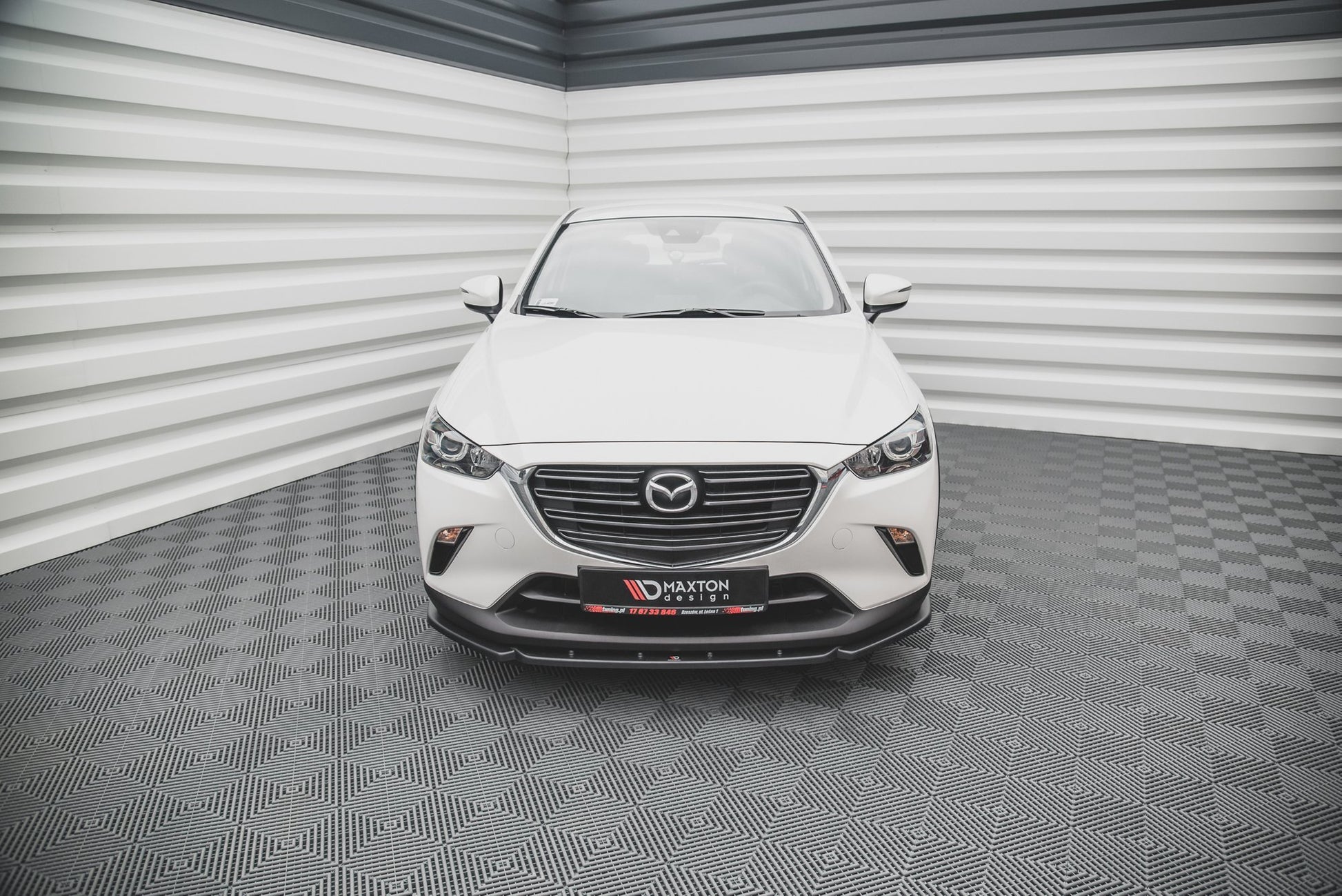 Front Ansatz V.2 für Mazda CX-3 schwarz matt