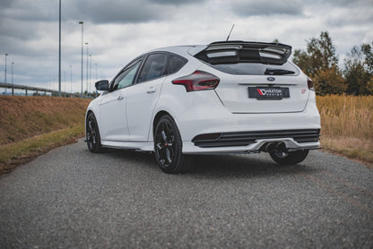 Seitenschweller Ansatz für V.2 für Ford Focus ST Mk3 schwarz Hochglanz