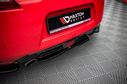 Mittlerer Diffusor Heck Ansatz V.2 für Nissan 370Z  schwarz matt