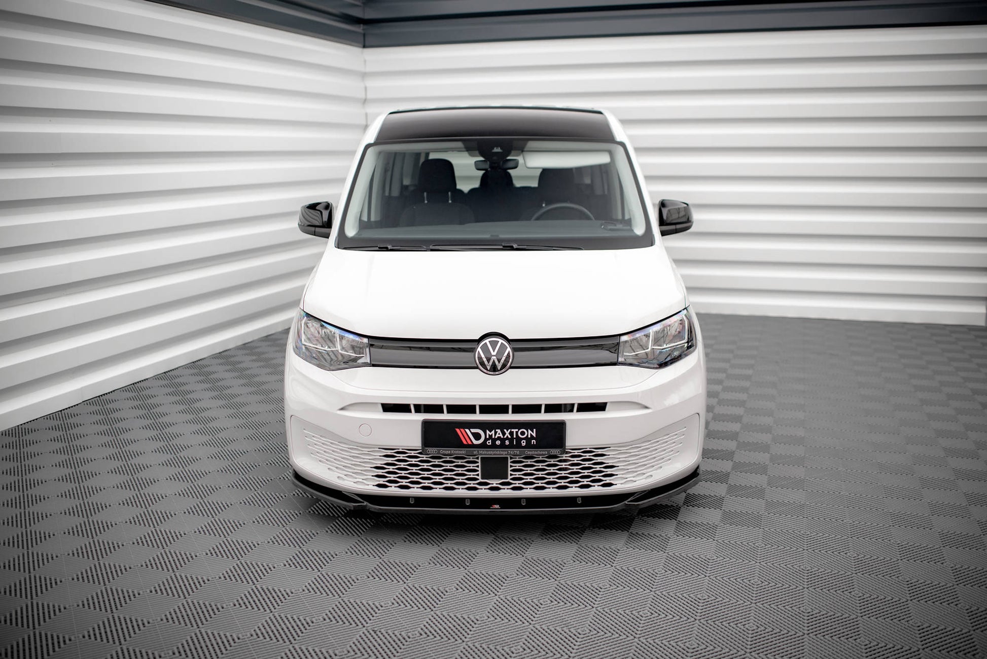 Front Ansatz V.1 für Volkswagen Caddy Mk5 schwarz matt