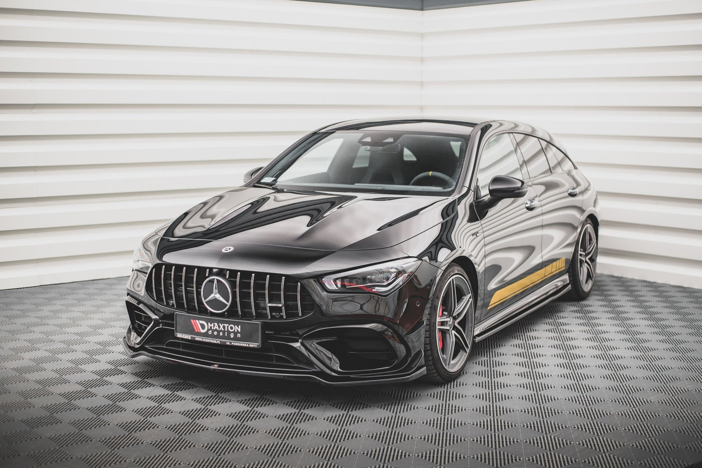 Front Ansatz V.3 für Mercedes-AMG CLA 45 Aero C118 schwarz matt