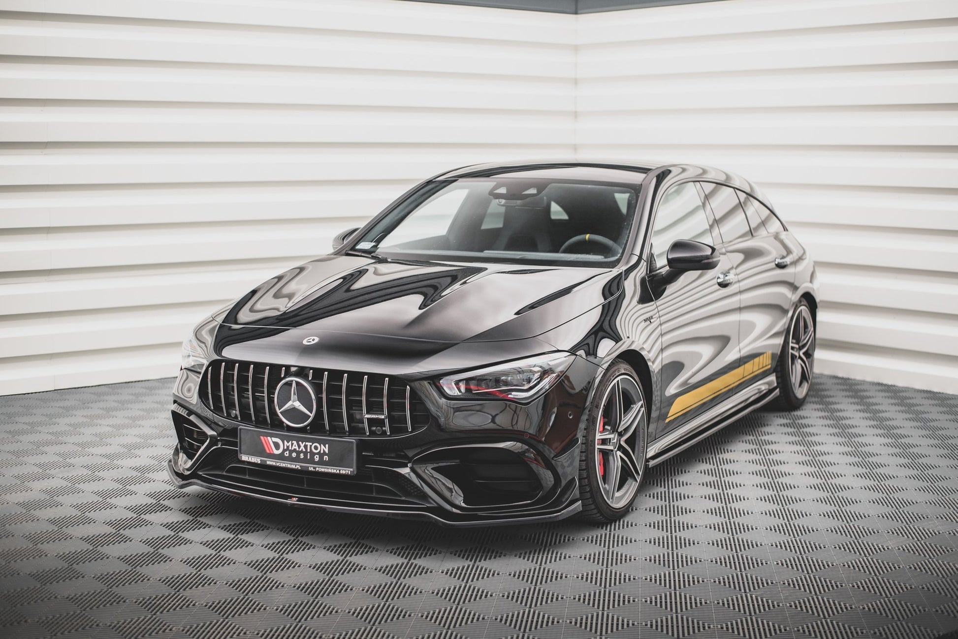 Front Ansatz V.3 für Mercedes-AMG CLA 45 Aero C118 schwarz matt