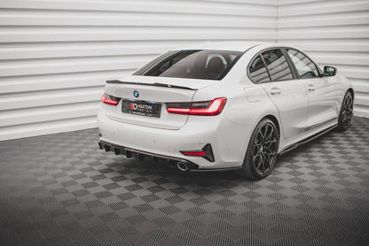 Heck Ansatz Flaps Diffusor für BMW 3er G20 / G21 schwarz matt