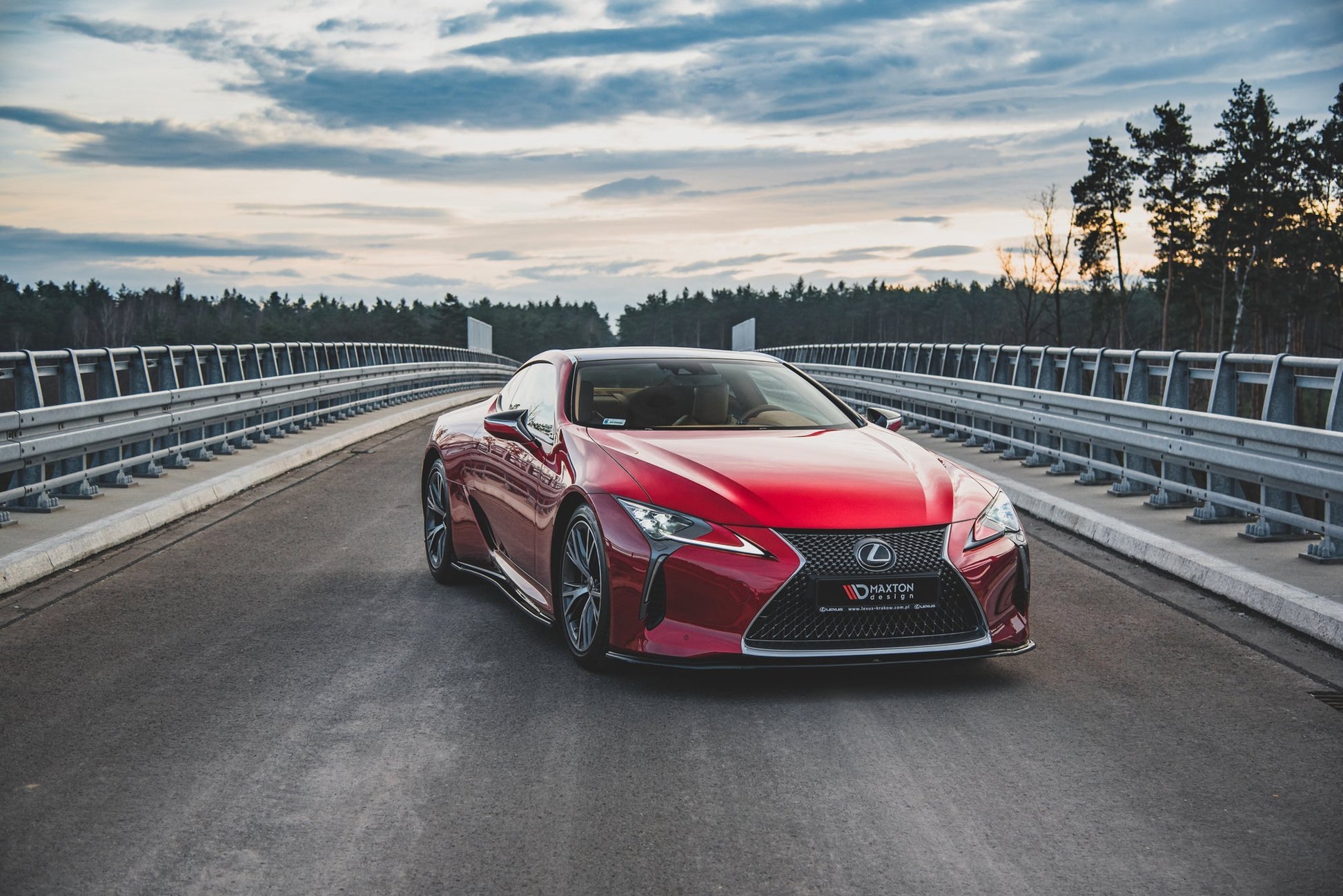 Front Ansatz V.2 für Lexus LC 500 schwarz Hochglanz