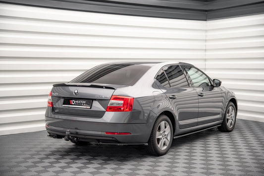 Spoiler CAP für Skoda Octavia Mk3 Facelift Carbon Look