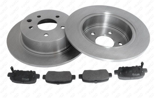 MAPCO Bremsensatz, Scheibenbremse Satz  Hinterachse  47525