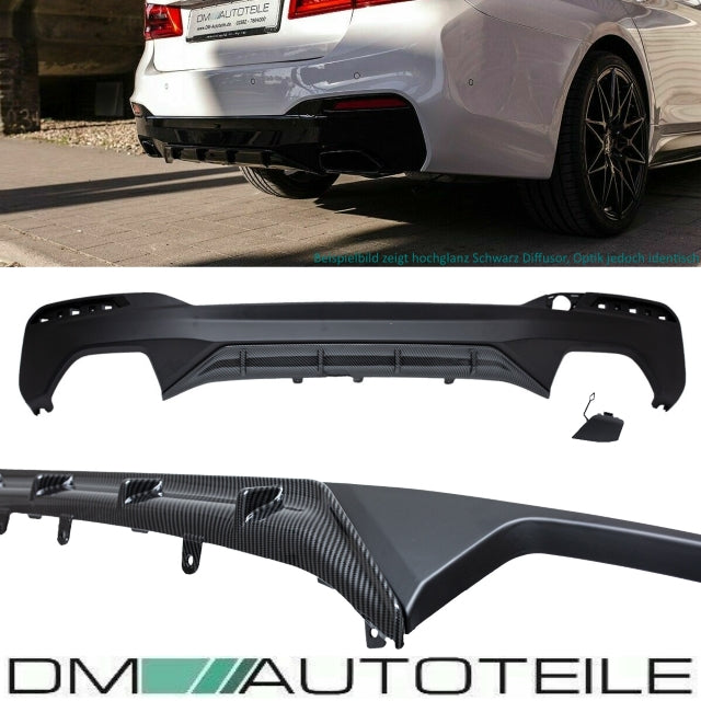 Diffusor Heckdiffusor Sport-Performance Carbon passt für BMW 5er G30 G31 mit M-Paket