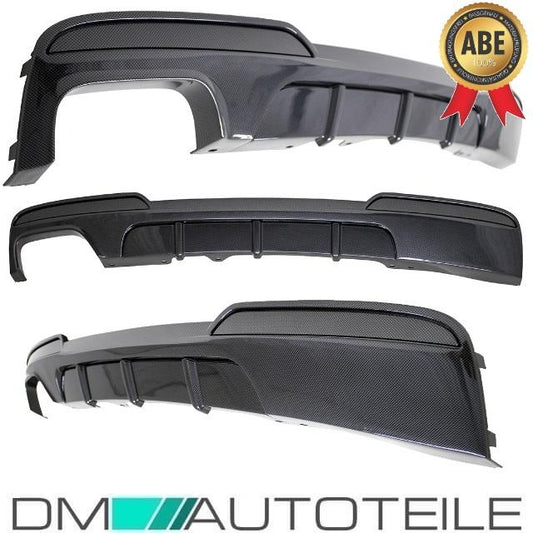 Diffusor Sport-Performance Carbon Design 2 Rohr passt für BMW F10 F11 M-Paket+ABE