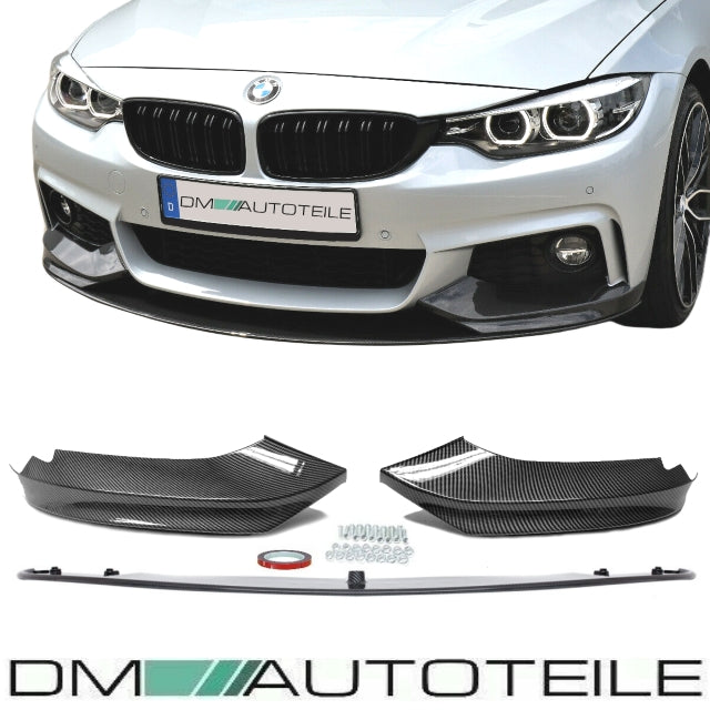 Frontspoiler Sport-Performance Carbon Glanz passend für BMW 4er F32 F33 F36 M-Paket