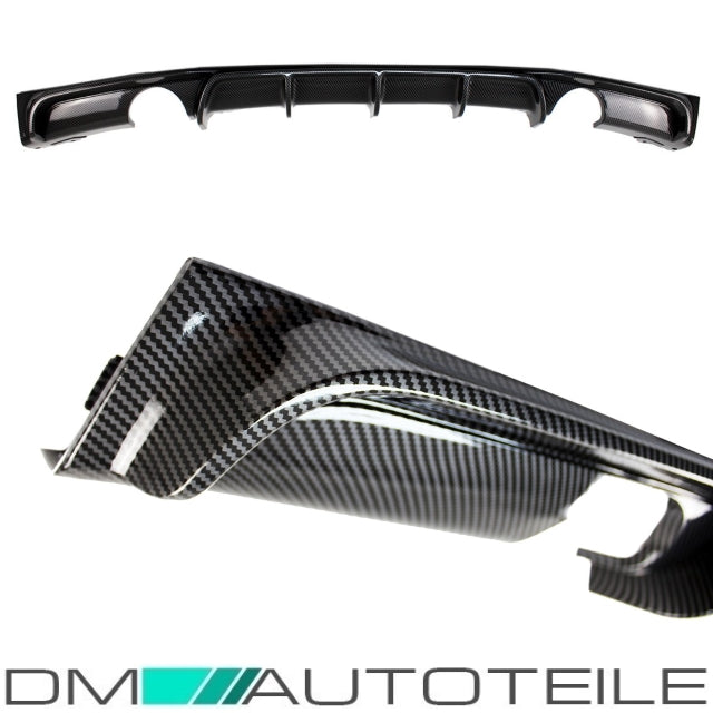 Heckdiffusor Sport-Performance Carbon Look glanz passt für BMW F30 F31 M-Paket