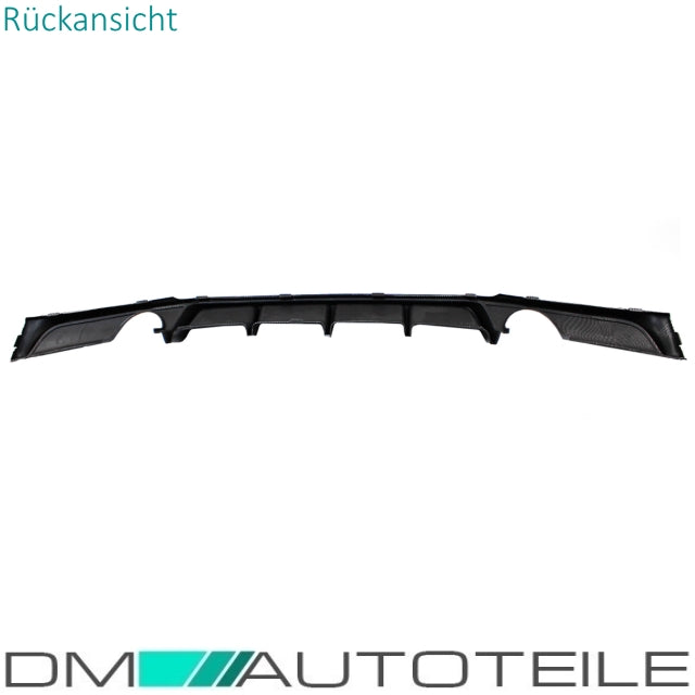 Heckdiffusor Sport-Performance Carbon Look glanz passt für BMW F30 F31 M-Paket