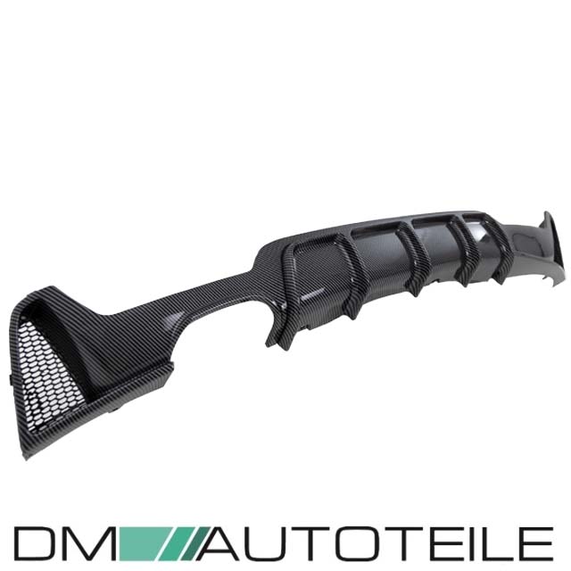 Carbon Look Sport-PERFORMANCE Heckdiffusor passt für BMW 4er F32 F33 F36 mit M-Paket