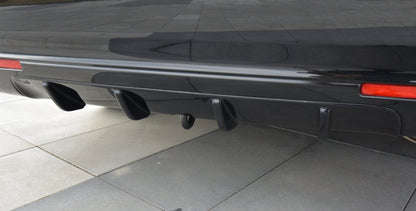 Diffusor Heck Ansatz für HONDA ACCORD MK8. CU-Serie vor Facelift SEDAN schwarz matt