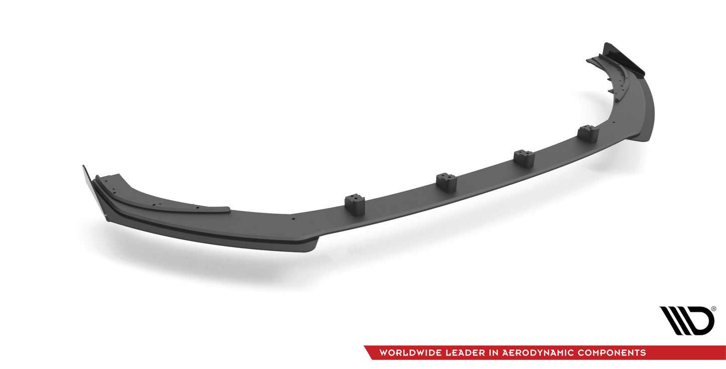 Street Pro Front Ansatz für +Flaps für V.1 + Flaps Audi S3 Sportback 8V Facelift schwarz Hochglanz