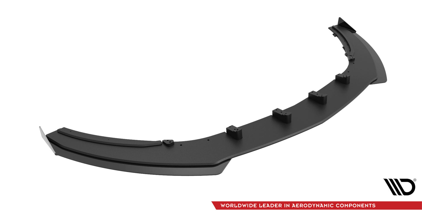 Street Pro Front Ansatz für +Flaps für V.1 + Flaps Opel Astra GTC OPC-Line J schwarz Hochglanz