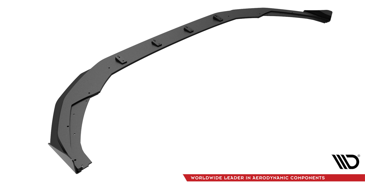Street Pro Front Ansatz für +Flaps für V.1 + Flaps Audi S3 / A3 S-Line 8Y schwarz Hochglanz