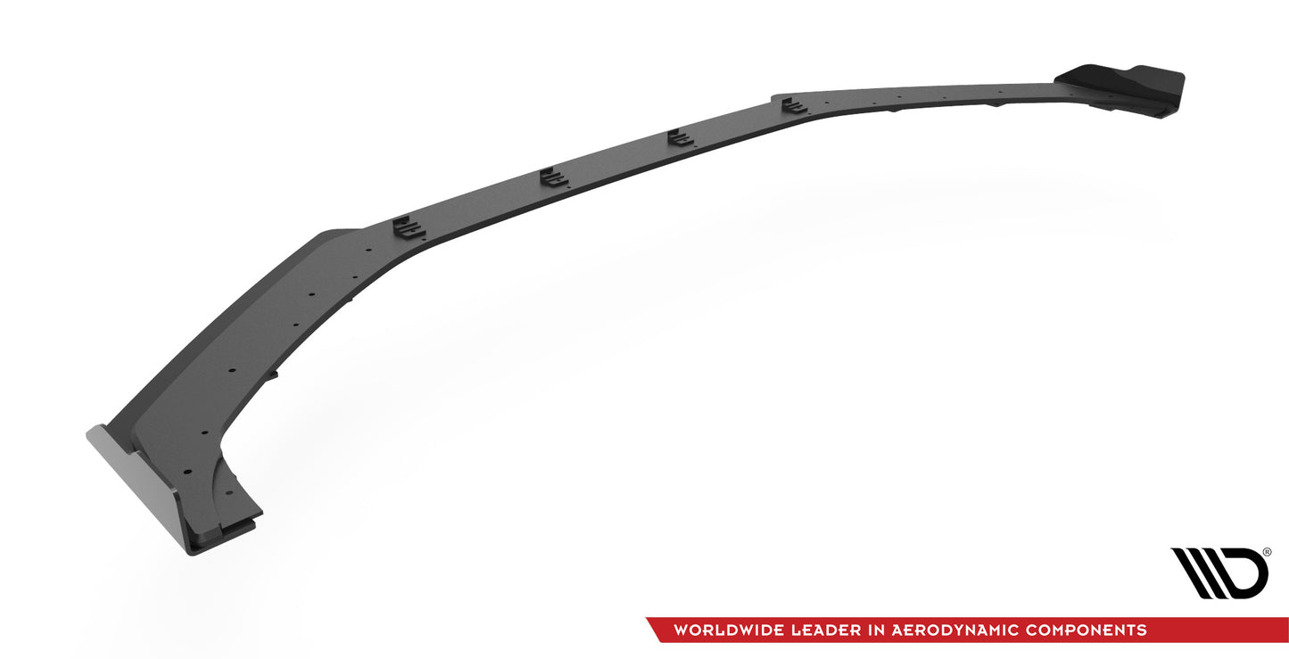 Street Pro Front Ansatz für +Flaps für V.1 + Flaps Hyundai I20 N Mk3 schwarz Hochglanz