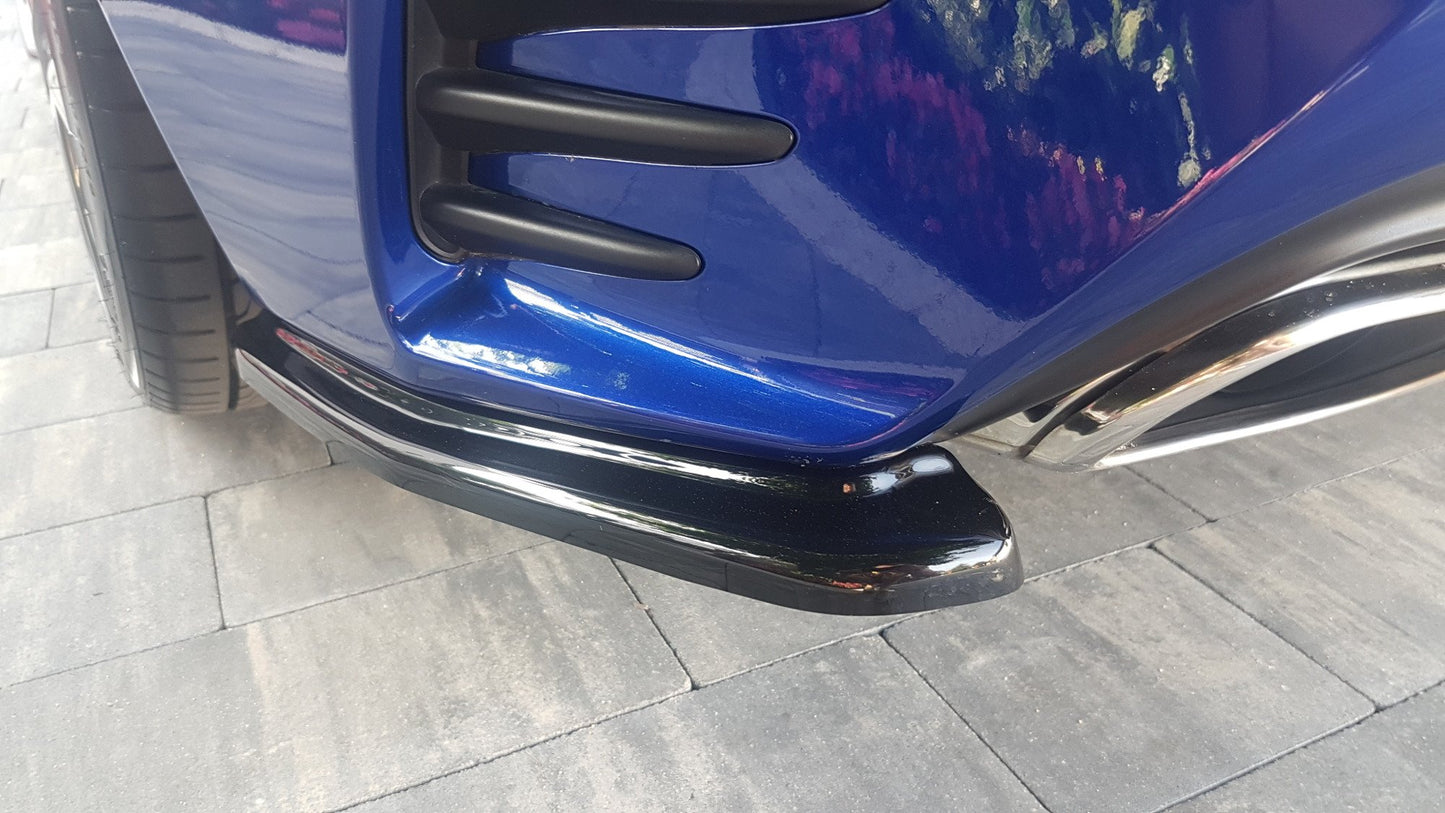Heck Ansatz Flaps Diffusor für Lexus Rc  schwarz Hochglanz