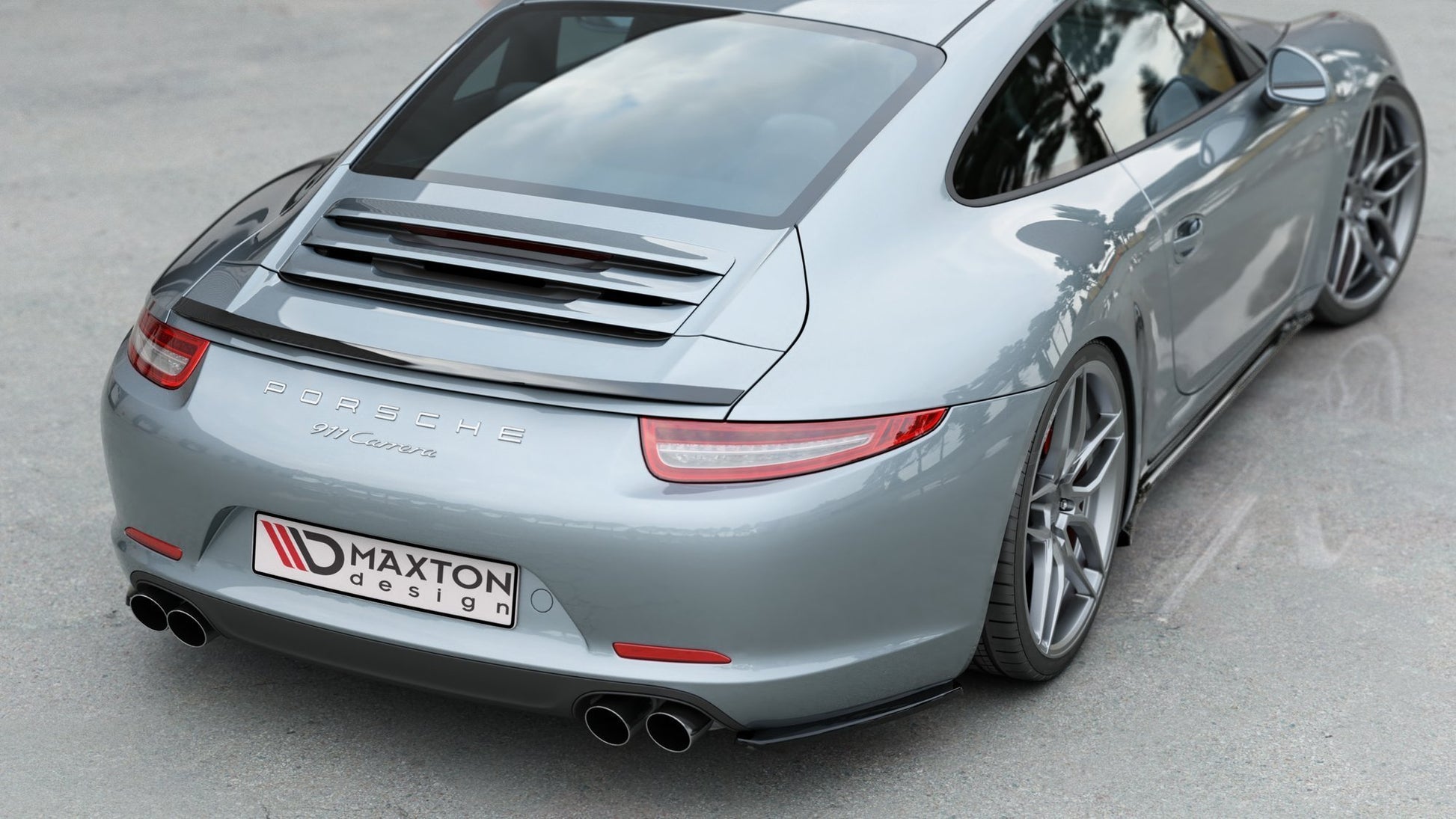 Spoiler CAP für Porsche 911 Carrera 991 schwarz Hochglanz