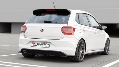 Mittlerer Diffusor Heck Ansatz DTM Look für VW Polo 6 GTI Mk6 Carbon Look
