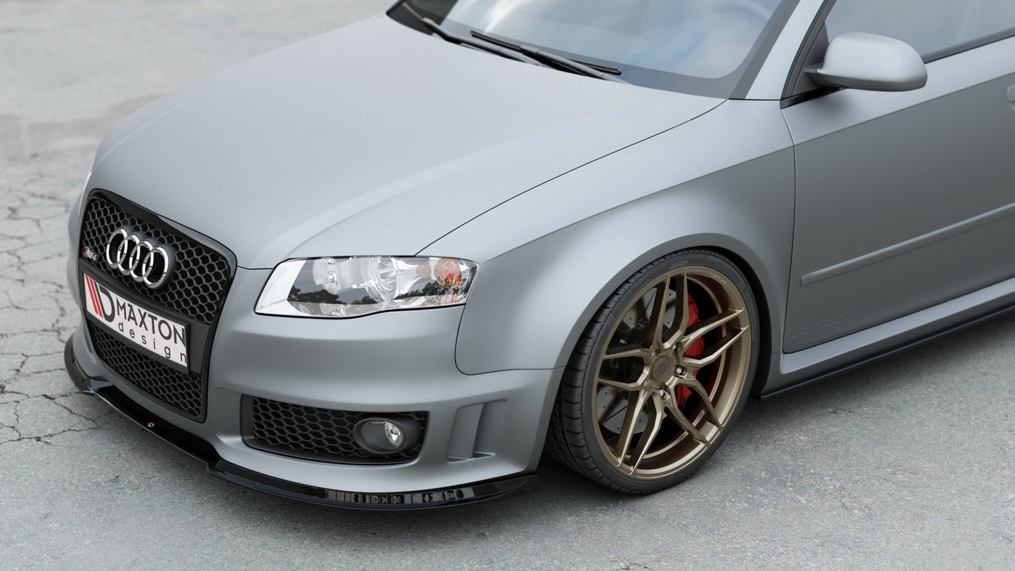 Front Ansatz V.1 für Audi RS4 B7 schwarz matt