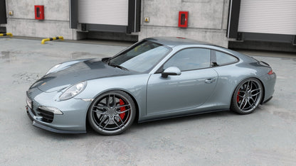 Seitenschweller Ansatz für Porsche 911 Carrera 991 schwarz matt