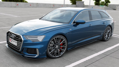 Front Ansatz V.1 für Audi A6 S-Line / S6 C8  schwarz matt