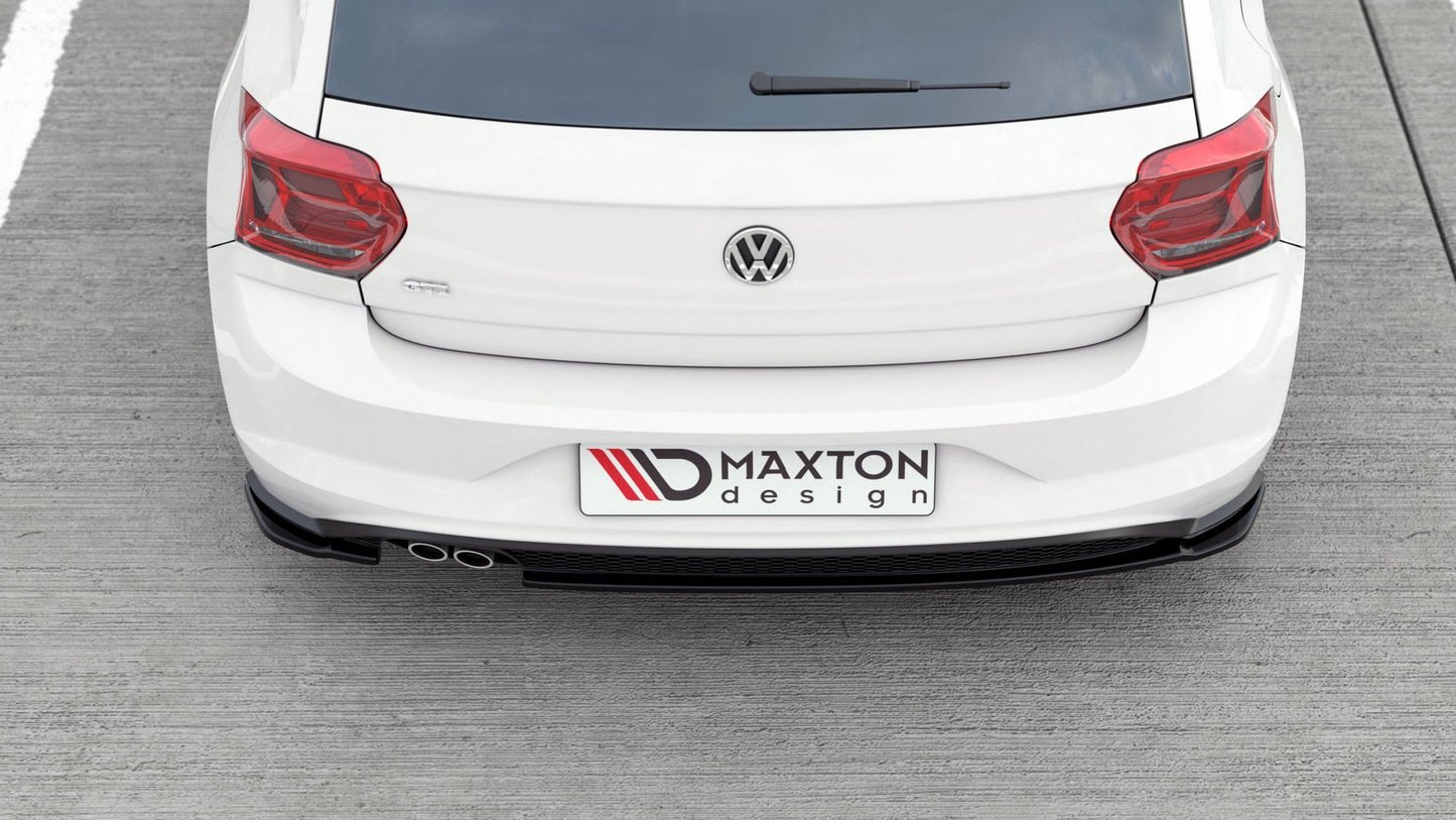 Heck Ansatz Flaps Diffusor V.2 für VW Polo GTI Mk6 Carbon Look