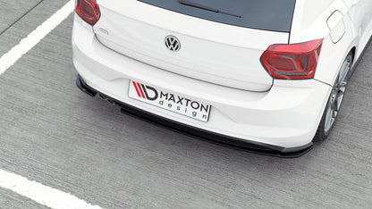 Heck Ansatz Flaps Diffusor V.2 für VW Polo GTI Mk6 Carbon Look