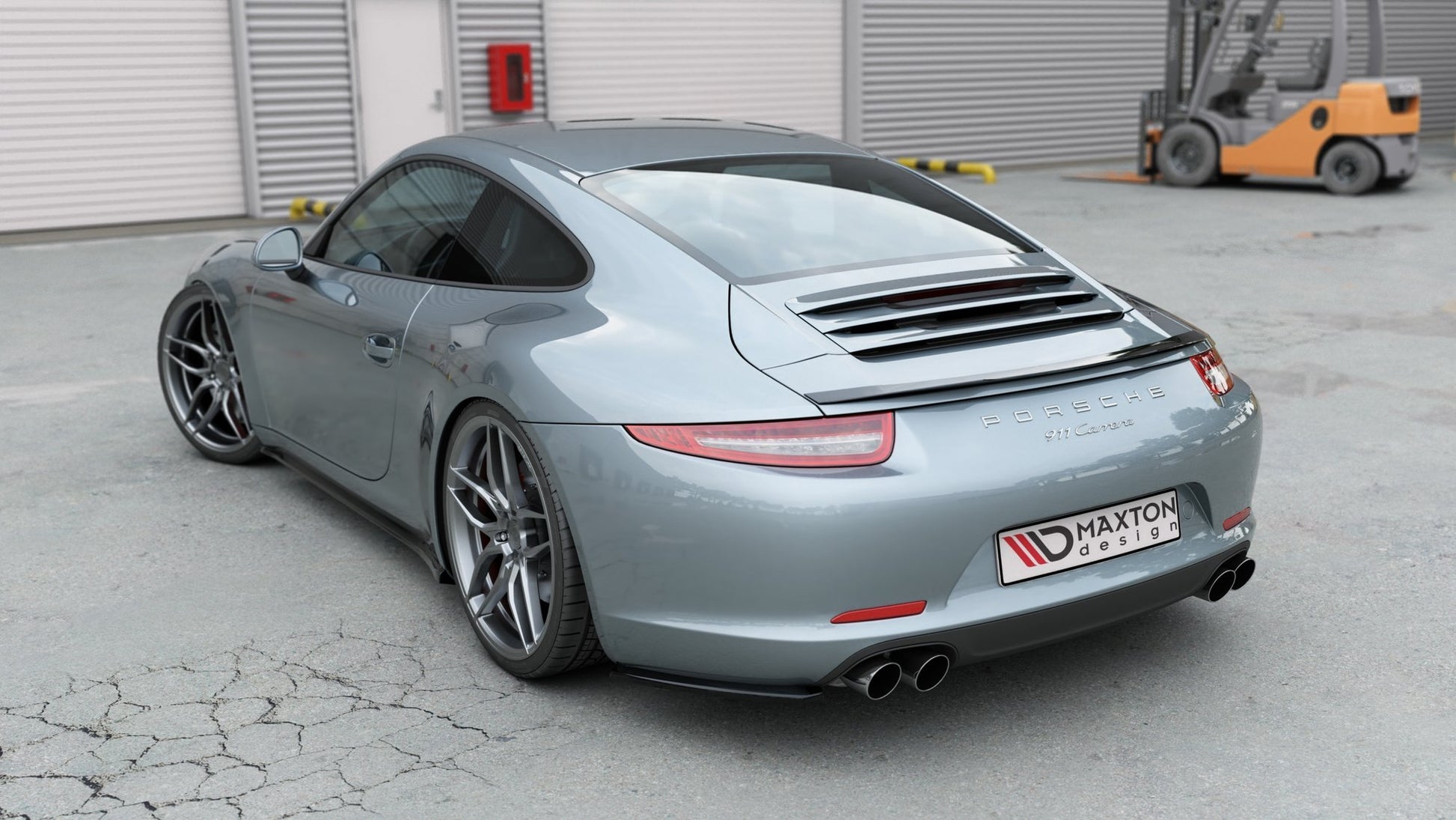 Spoiler CAP für Porsche 911 Carrera 991 schwarz Hochglanz