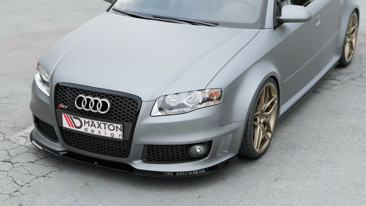 Front Ansatz V.1 für Audi RS4 B7 schwarz matt