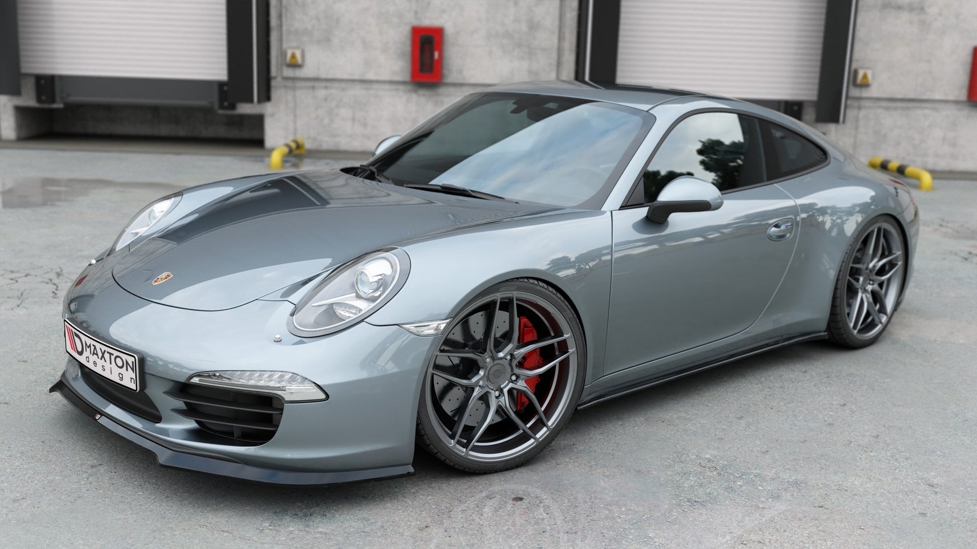 Seitenschweller Ansatz für Porsche 911 Carrera 991 schwarz matt