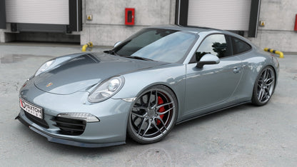 Seitenschweller Ansatz für Porsche 911 Carrera 991 schwarz matt
