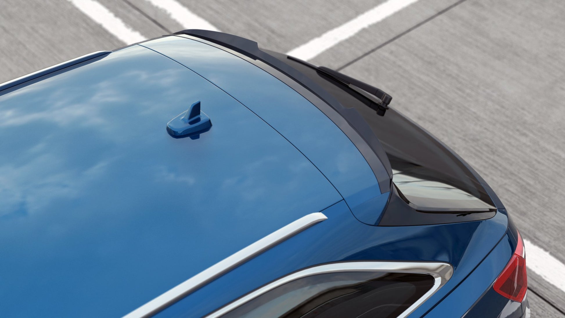 Spoiler CAP für Audi A6 S-Line / S6  C8 Avant schwarz matt