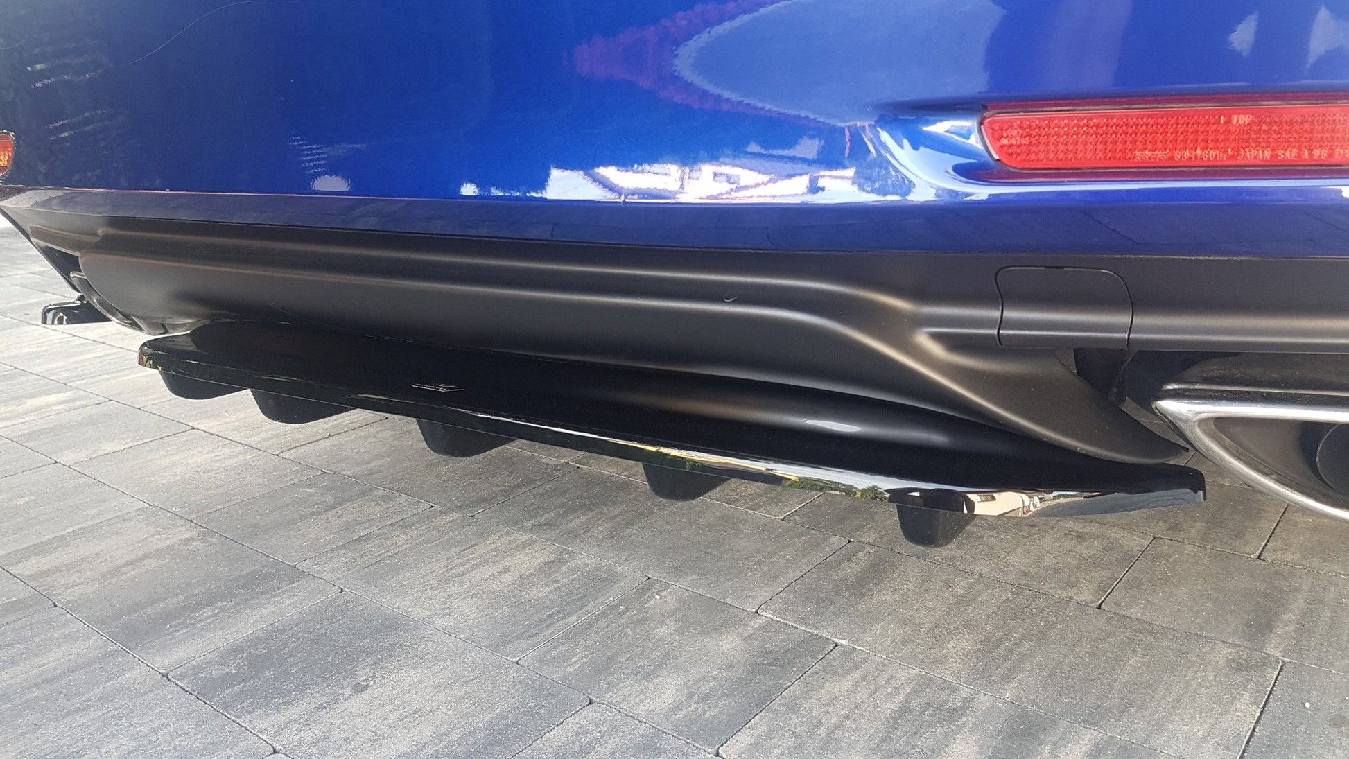 Mittlerer Diffusor Heck Ansatz für im DTM LOOK Lexus Rc schwarz matt