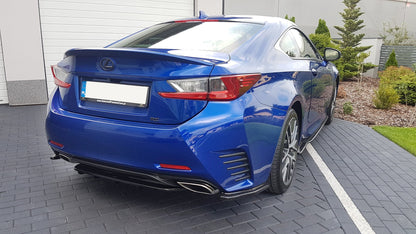 Heck Ansatz Flaps Diffusor für Lexus Rc  Carbon Look