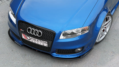 Front Ansatz V.2 für Audi RS4 B7 schwarz Hochglanz