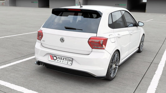 Heck Ansatz Flaps Diffusor V.2 für VW Polo GTI Mk6 Carbon Look