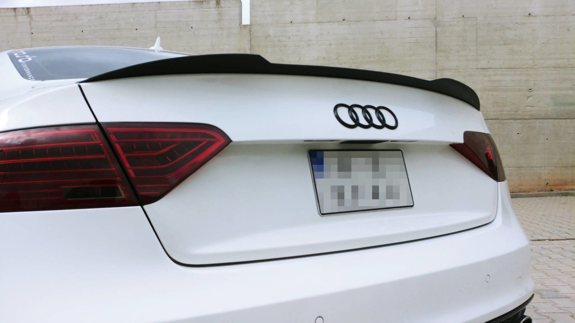 Spoiler CAP für Audi S5 / A5 / A5 S-Line 8T / 8T FL Coupe schwarz matt
