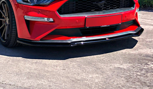Front Ansatz für Ford Mustang Mk. 6 Facelift schwarz Hochglanz