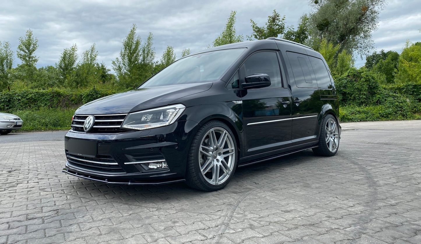 Seitenschweller Ansatz für Volkswagen Caddy Mk. 4 Carbon Look