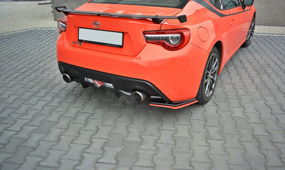 Heck Ansatz Flaps Diffusor V.2 für TOYOTA GT86 FACELIFT  schwarz matt