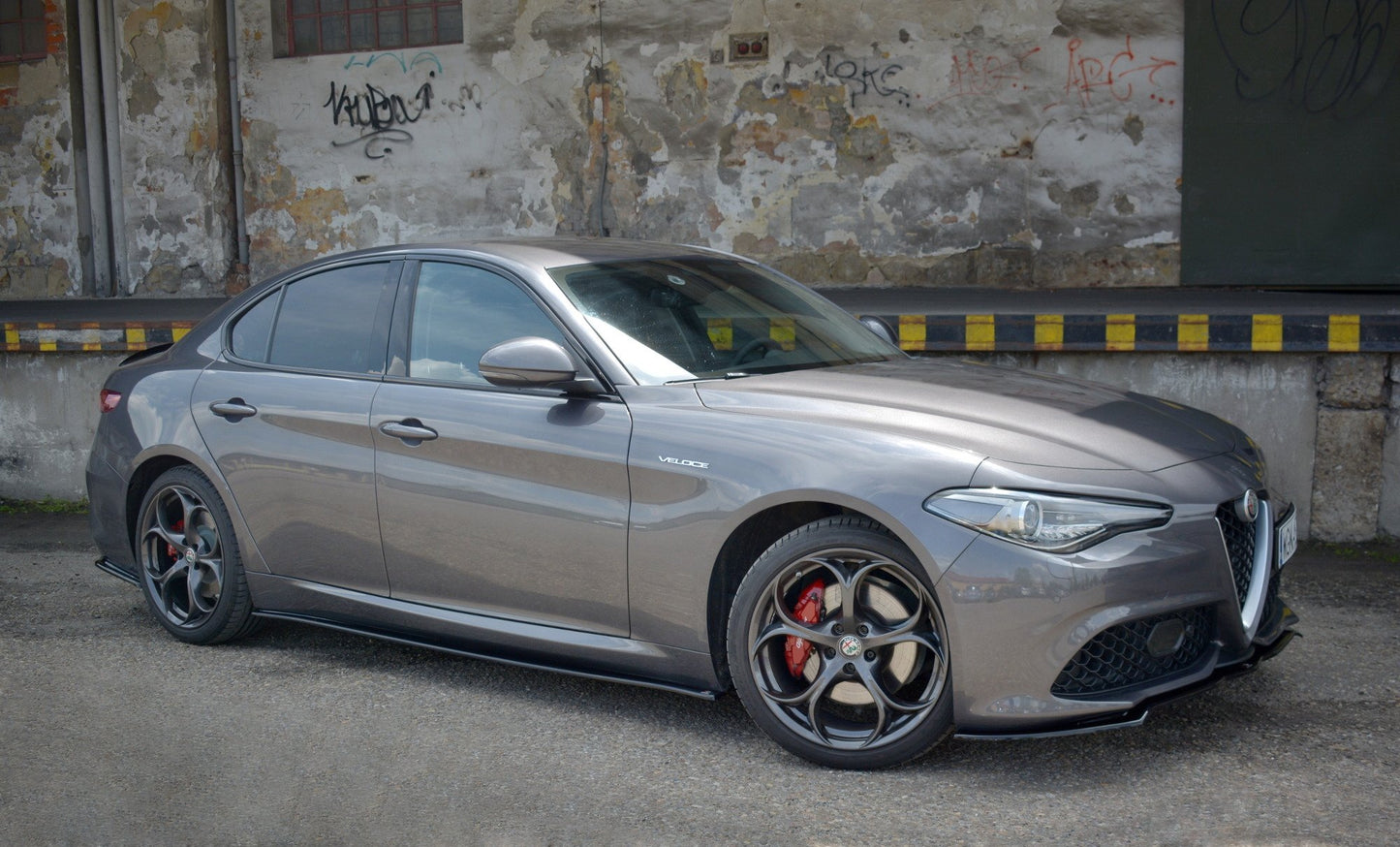 Seitenschweller Ansatz für ALFA ROMEO GIULIA VELOCE Carbon Look