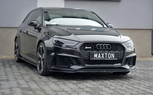 Front Ansatz V.2 für Audi RS3 8V FL Sportback schwarz matt