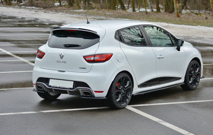 Heck Ansatz Flaps Diffusor für RENAULT CLIO MK4 RS  schwarz matt