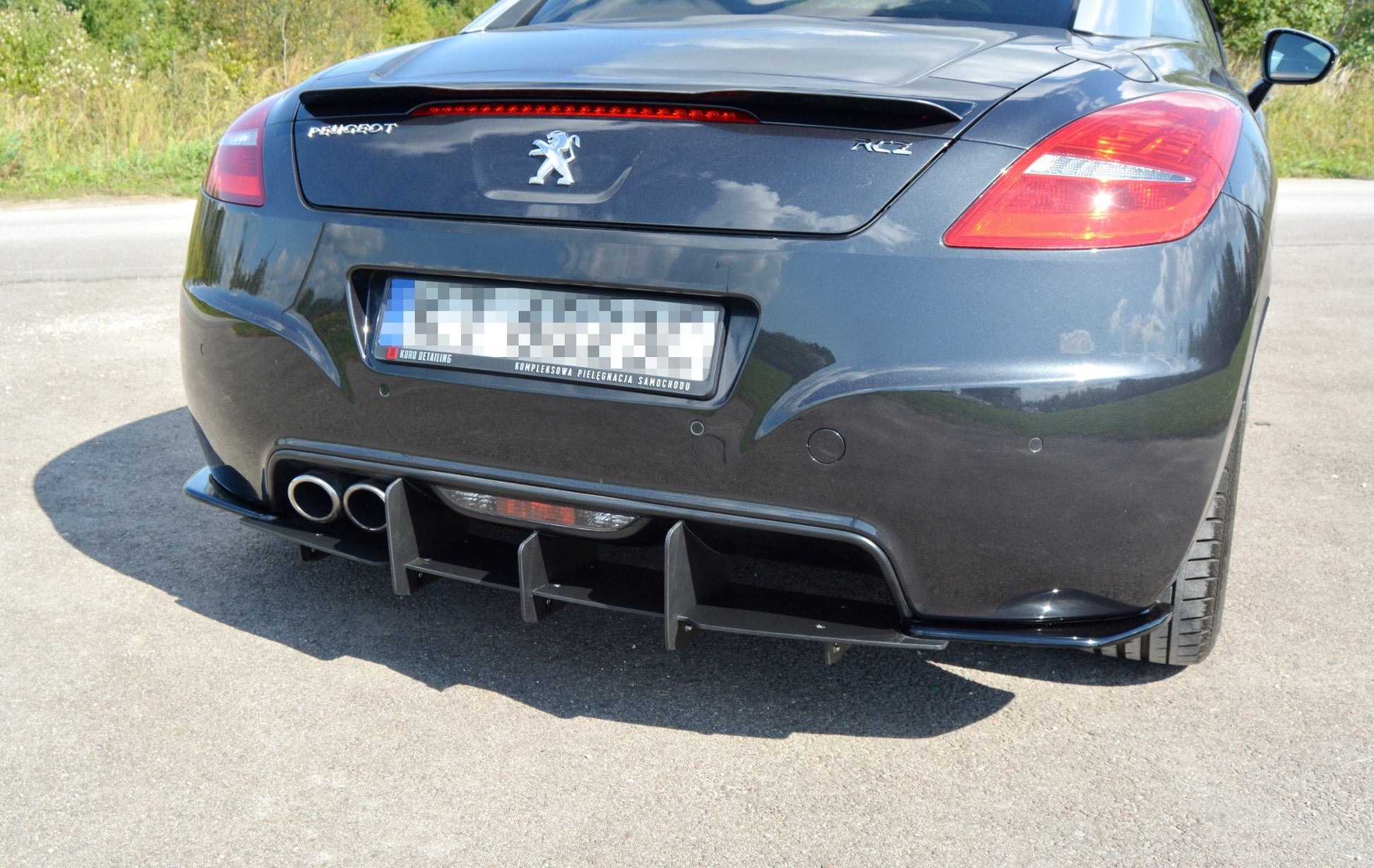 Diffusor Heck Ansatz für Heckschürze für PEUGEOT RCZ
