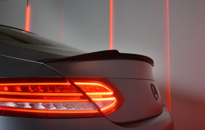Spoiler CAP für MERCEDES- BENZ C-KLASSE W205 COUPE AMG-LINE Carbon Look
